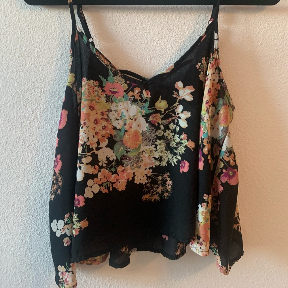 Loose Fitting Floral Tank